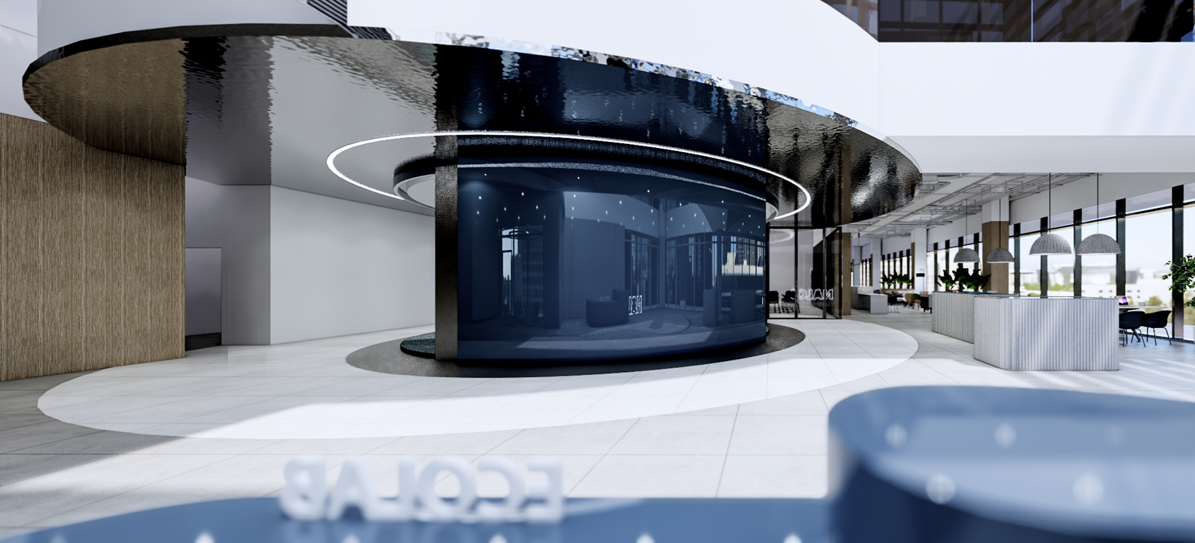 Circular immersive innovation pavilion